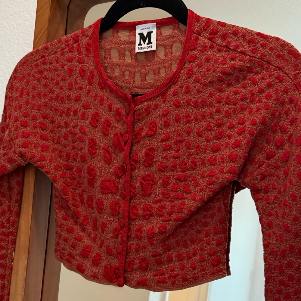 Cropped Long Sleeve Missoni Sweater